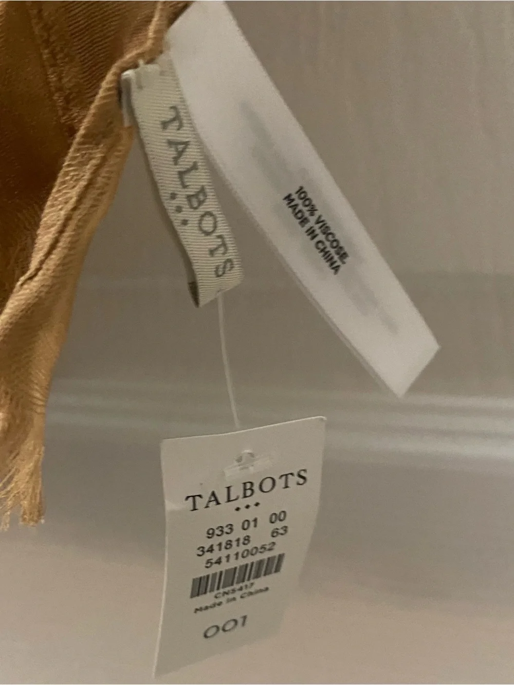 Talbots. Women’s Leopard Print Scarf. NWT.